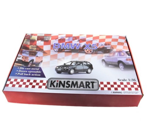 Машина Kinsmart 1:36 BMW X5 инерция (1/12шт.) б/к