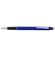 Перьевая ручка Cross Classic Century Translucent Blue Lacquer, цвет ярко-синий, перо - сталь, тонкое