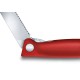 Нож для овощей VICTORINOX SwissClassic, складной, лезвие 11 см с волнистой заточкой, красный