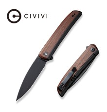 Складной нож CIVIVI Savant сталь C14C28N, рукоять G10 черная с деревом