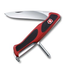 Нож перочинный VICTORINOX RangerGrip 53, 130 мм, 5 функций, с фиксатором лезвия, красный с чёрным