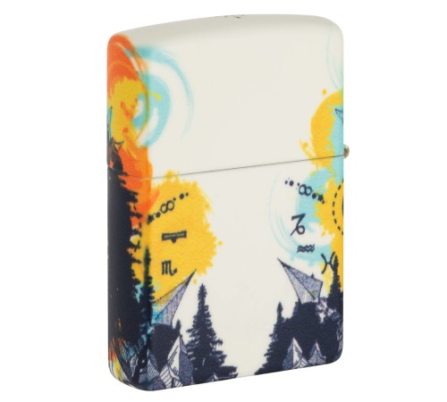 Зажигалка ZIPPO Compass с покрытием Glow In The Dark Green, латунь/сталь, разноцветная, 38x13x57 мм