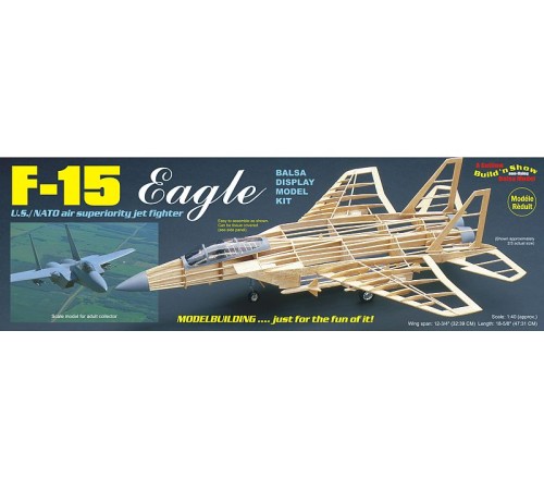Сборная дер.модель.Самолет F-15 Eagle. Guillows 1:40