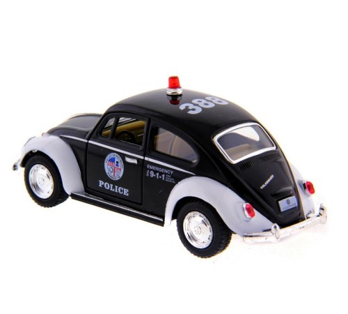 Машина Kinsmart  Volkswagen Classical Beetle (Police) инерция (1/12шт.) 1:32 б/к