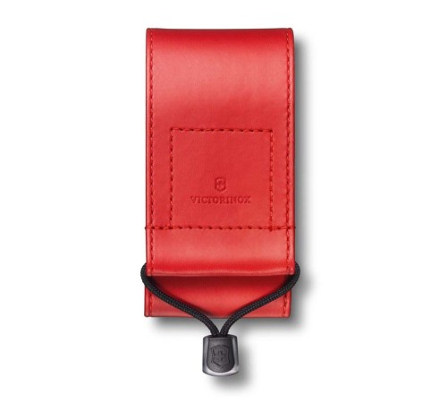 Чехол на ремень VICTORINOX для ножей 91 мм и 93 мм толщиной 5-8 уровней, из кожзаменителя, красный