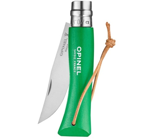 Нож Opinel №7 Trekking нержавеющая сталь, зеленый, 002210