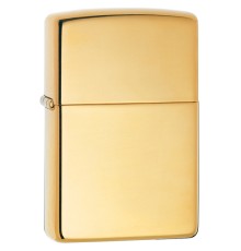 Зажигалка ZIPPO Classic с покрытием High Polish Brass, латунь/сталь, золотистая, 38x13x57 мм