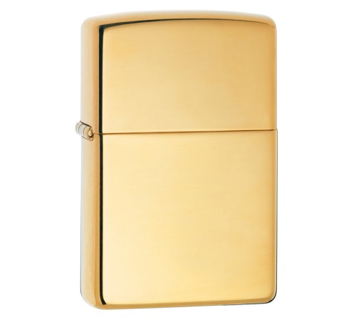 Зажигалка ZIPPO Classic с покрытием High Polish Brass, латунь/сталь, золотистая, 38x13x57 мм