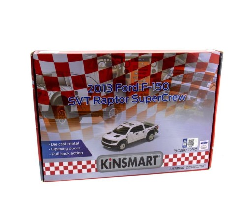 Машина Kinsmart 1:46 Ford F-150 SVT Raptor Supercrew в асс. инерция (1/12шт.) б/к