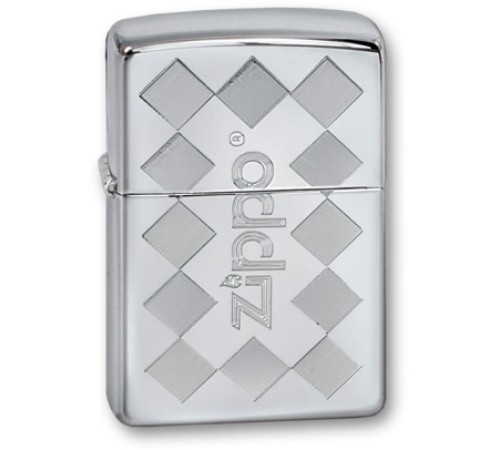 Зажигалка ZIPPO Classic с покрытием High Polish Chrome, латунь/сталь, серебристая, 38x13x57 мм