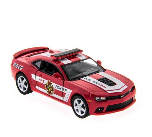 Машина Kinsmart 1:38 Chevrolet Camaro 2014 (Police/Fire) инерция (1/12шт.) б/к