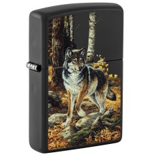 Зажигалка ZIPPO Linda Picken с покрытием Black Matte, латунь/сталь, черная, матовая, 38x13x57 мм