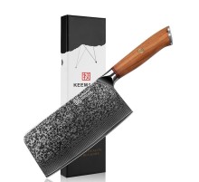 Нож чоппер из дамасской стали Keemake 7 Inch Chopper Knife 67 Phoenix, бежевый
