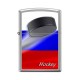Зажигалка ZIPPO Российский хоккей, с покрытием Brushed Chrome, латунь/сталь, серебристая, 38x13x57 м