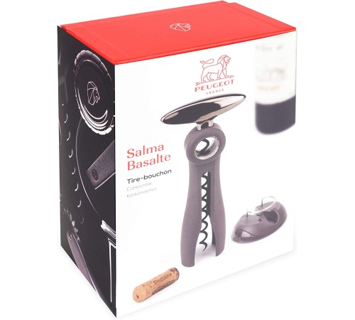 Штопор с обрезателем фольги Peugeot Salma Basalte