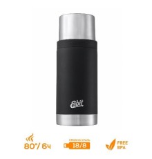 Термос Esbit MAJORIS VF750SC-BK, из нержавеющей стали с двойной крышкой, черный, 0.750 л