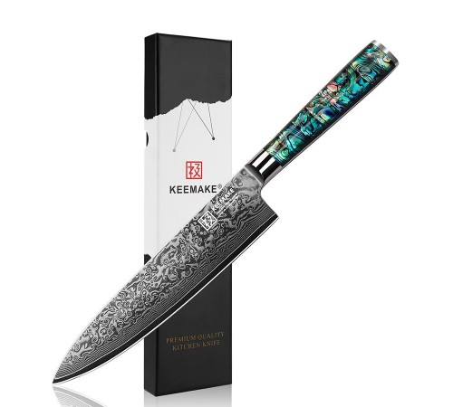 Нож шеф-повара из дамасской стали Keemake 8 Inch Chef Knife, разноцветный