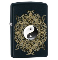 Зажигалка ZIPPO Classic с покрытием Black Matte, латунь/сталь, чёрная, матовая, 38x13x57 мм
