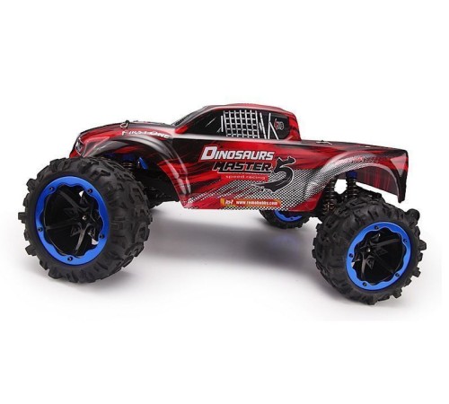 Радиоуправляемый монстр Remo Hobby Dinosaurs Master Brushless (красный) 4WD 2.4G 1/8 RTR