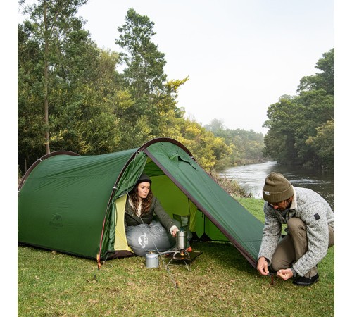 Палатка 2-местная Naturehike Сloud Tunnel NH20ZP006, 20D , зеленый, 6927595761977