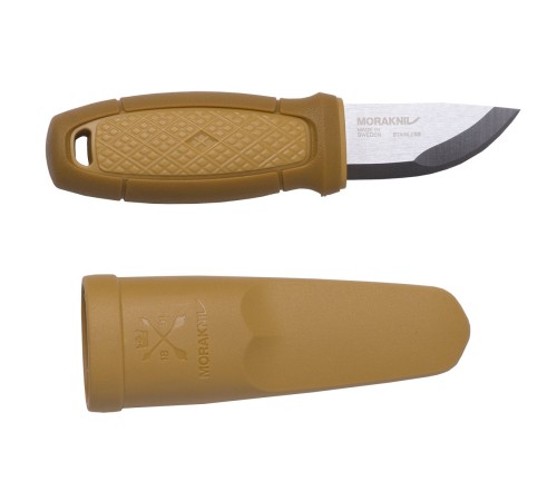 Нож Morakniv Eldris, нержавеющая сталь, цвет зеленый, с ножнами, 12651