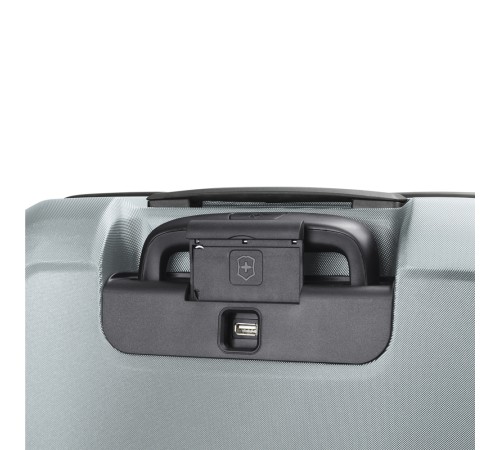 Чемодан VICTORINOX Connex, серо-синий, поликарбонат Makrolon, 40x20x55 см, 34 л