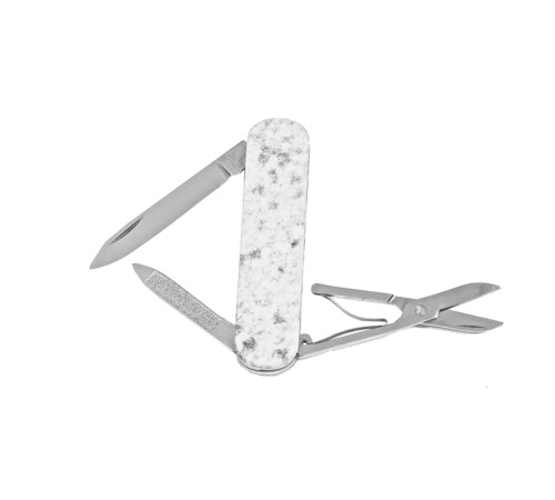 Нож-брелок VICTORINOX Bethel White, коллекционный, 74 мм, 4 функции, рукоять из натурального камня