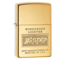 Зажигалка ZIPPO Classic с покрытием High Polish Brass, латунь/сталь, золотистая, 38x13x57 мм