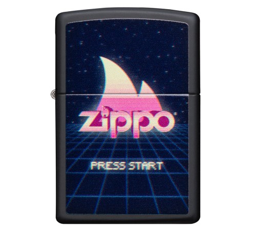 Зажигалка ZIPPO Classic с покрытием Black Matte, латунь/сталь, чёрная, матовая, 38x13x57 мм