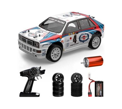 Радиоуправляемая машина для дрифта MJX Hyper Go 14302 Lancia Delta Brushless 4WD 2.4G LED 1/14 RTR