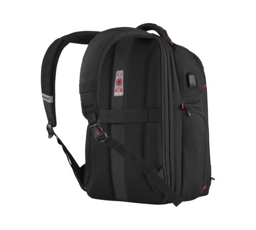 Рюкзак WENGER PlayerOne 17.3”, чёрный, 100% полиэстер, 38х26х49 см, 29 л