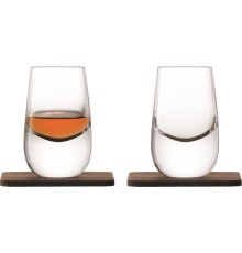 Набор стопок на подставках Lsa International Whisky, 80 мл, 2 шт.