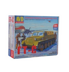 Сборная модель AVD Гусеничный транспортёр-снегоболотоход (ГТ-С), 1954 г., 1/43