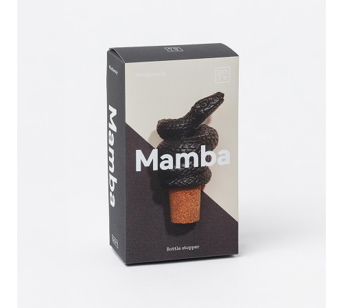 Пробка для бутылок Doiy Mamba, черная