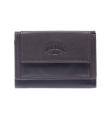 Мини-бумажник KLONDIKE Claim, натуральная кожа в коричневом цвете, 10,5 х 2 х 7,5 см