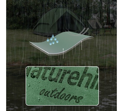Палатка Naturehike автоматическая NH21ZP008, четырехместная, зеленая, 6976023920660