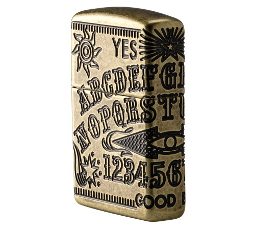 Зажигалка ZIPPO Armor™ с покрытием Antique Brass, латунь/сталь, медная, матовая, 38x13x57 мм