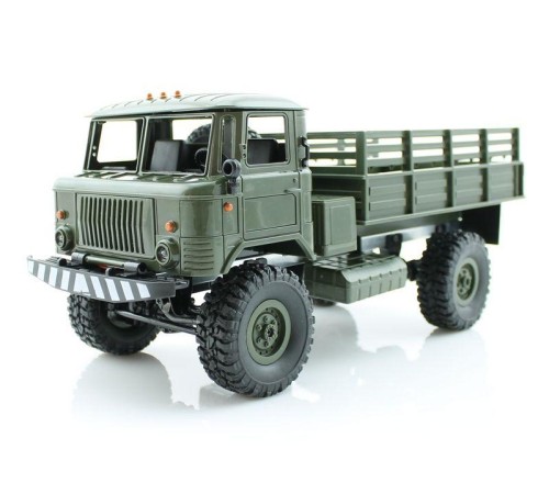 Радиоуправляемая машина WPL ГАЗ-66 грузовая (зеленая) 4WD 2.4G 1/16 KIT