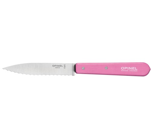 Нож столовый Opinel №113, деревянная рукоять, блистер, нержавеющая сталь, розовый 002036