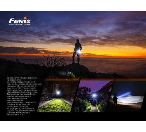Фонарь Fenix E02R, голубой, E02RBL