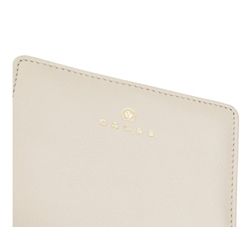 Кошелёк Cross Monaco Ivory, кожа наппа, гладкая, цвет 