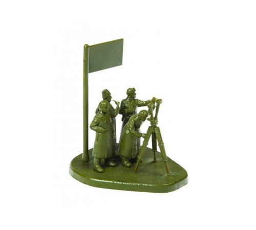 Сборные солдатики ZVEZDA Советский штаб в зимней форме, 1/72