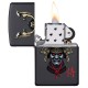 Зажигалка ZIPPO Samurai Helmet Design с покрытием Black Matte, латунь/сталь, чёрная, 38x13x57 мм