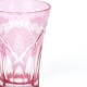 Стакан TAJIMA GLASS Хризантема и веер 240 мл, золотисто-красный