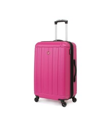 Чемодан SWISSGEAR USTER, розовый, АБС-пластик, 41x26x58 см, 62 л