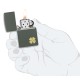 Зажигалка ZIPPO Four Leaf Clover с покрытием Green Matte, латунь/сталь, зеленая, 38x13x57 мм