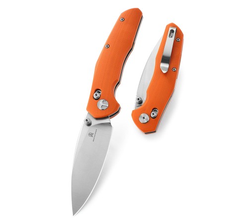 Нож Bestechman Ronan сталь 14C28N, рукоять G10 оранжевая
