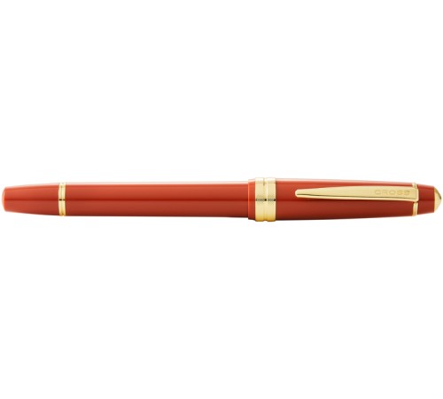Перьевая ручка Cross Bailey Light Polished Amber Resin and Gold Tone, перо F