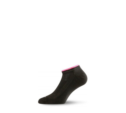 Носки Lasting ARA 903 cotton+nylon, черный с розовой полоской, размер L (ARA903L)