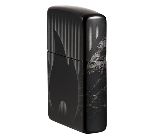 Зажигалка ZIPPO Classic с покрытием High Polish Black, латунь/сталь, черная, глянцевая, 38x13x57 мм